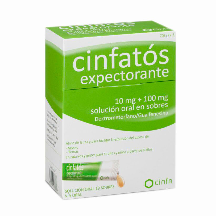 Cinfatos expectorante 12 sobres