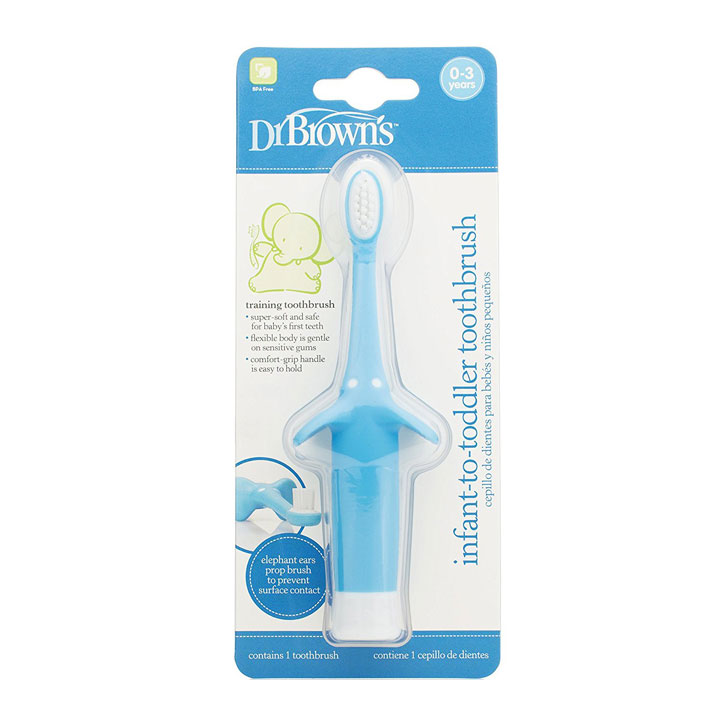 Dr Browns Cepillo dental Azul 0-3 aos