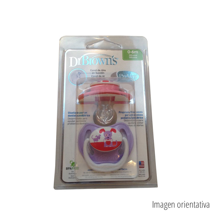 Dr Browns Chupete Prevent silicona 2 unid. 0-6m