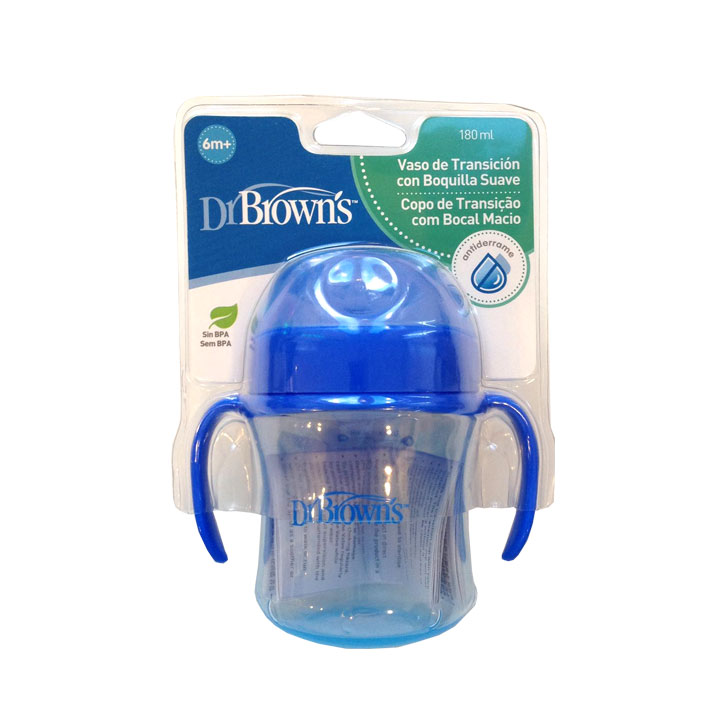 Dr Browns Vaso transicin boquilla suave 180ml