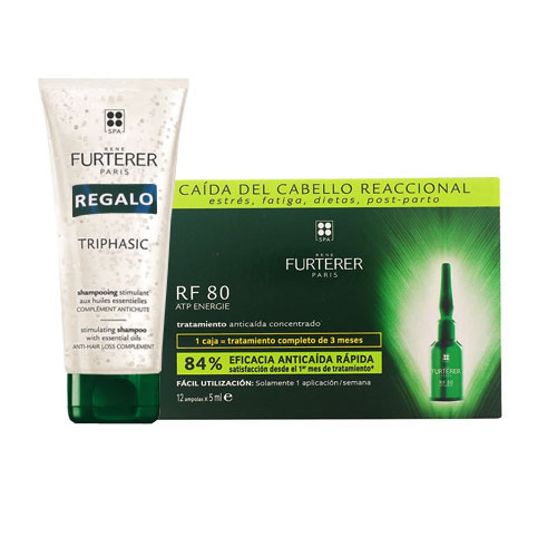 Oferta Rene Furterer RF80 Anticada 12 amp + Champ