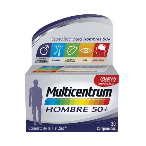 Multicentrum +50  Hombre 30 comprimidos