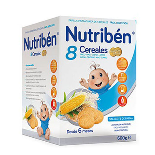 Nutriben Papilla 8 Cereales Galletas Mara 600gr
