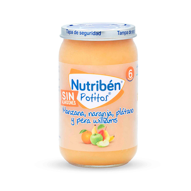 	Nutriben potito de manzana, naranja, pltano y pera