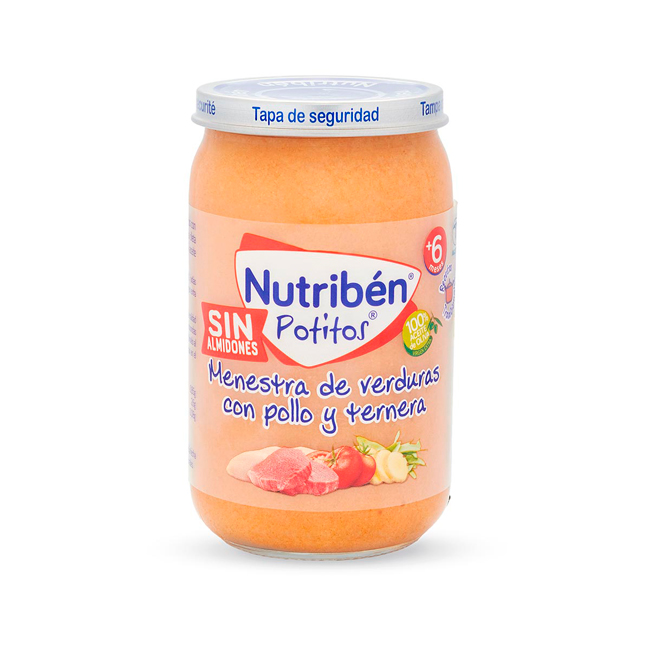 Potito Menestra de verduras con pollo y ternera