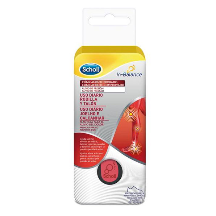 Plantilla Scholl alivio rodilla y taln talla 37-39,5