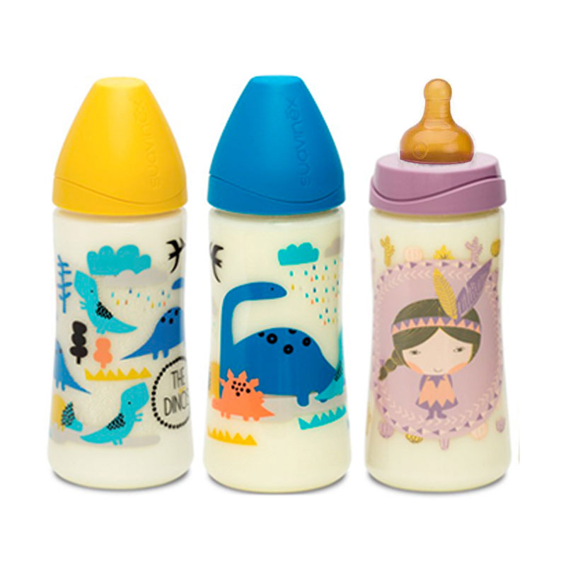 Suavinex Bibern 360ml Tetina redonda Papilla latex 6m