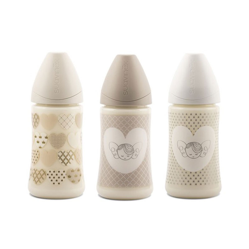 Suavinex Bibern 270ml Love Tetina redonda silicona 0m