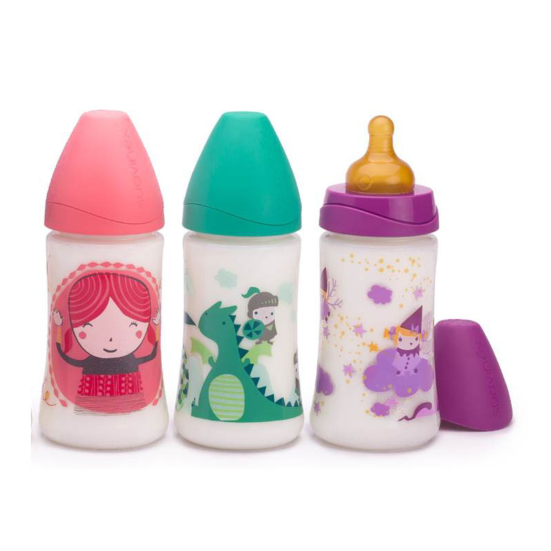 Suavinex Bibern 270ml Tetina redonda latex 0m