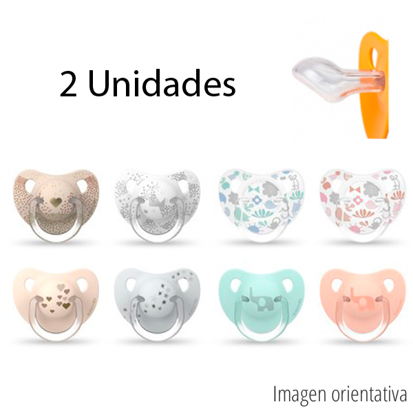 Suavinex 2 Chupetes Silicona anatmico +18 meses