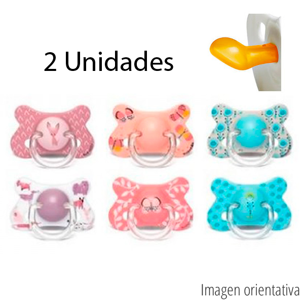 Suavinex 2 Chupetes Fusion Latex anatmico 4-18 meses
