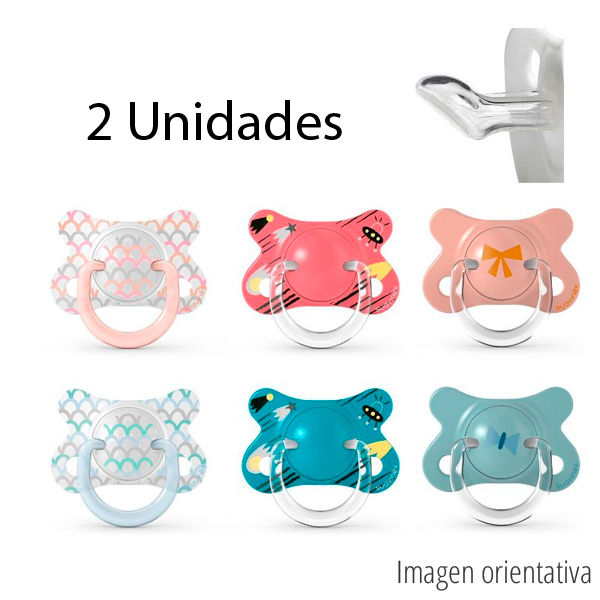 Suavinex 2 Chupetes Fusion Silicona anatmico +18m