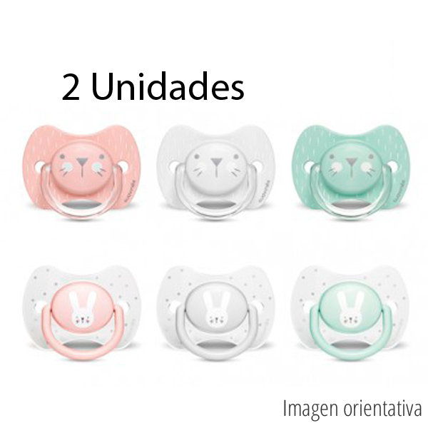 Suavinex 2 Chupetes Night and Day Silicona fisiolgica 0-6m