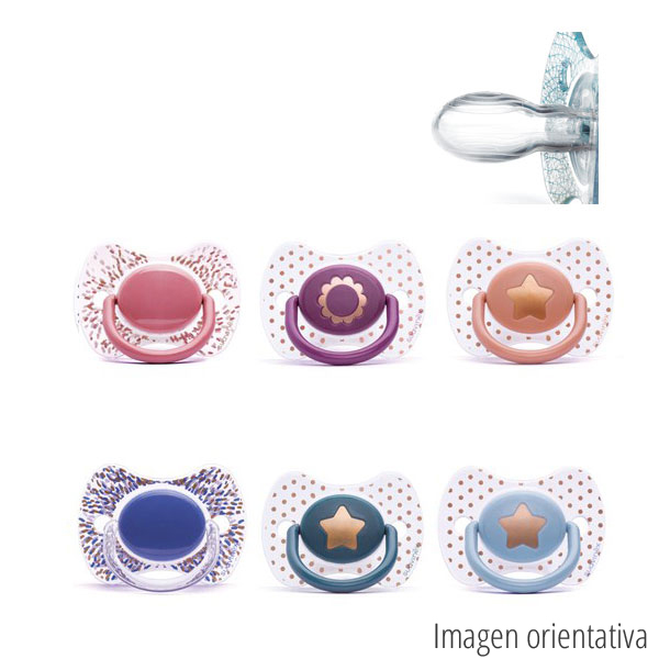 Suavinex Chupete Premium Silicona fisiolgica 4-18m