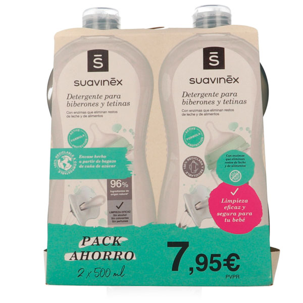 Suavinex Detergente Biberones y Tetinas x2