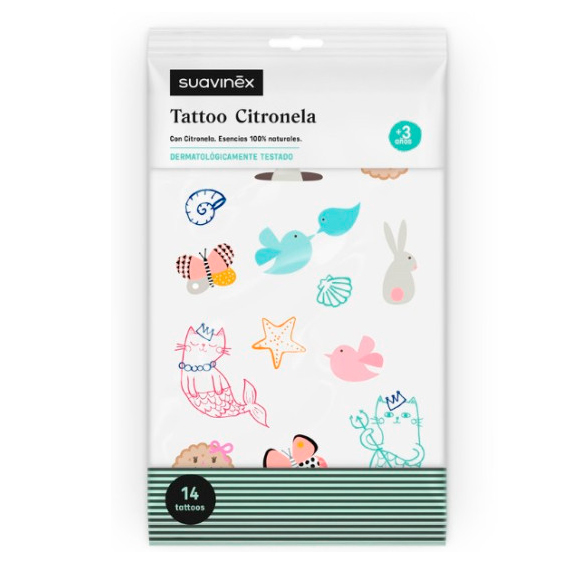 Suavinex 14 tatuajes citronela