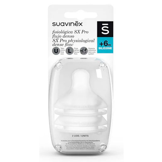 Suavinex tetina fisiolgica de silicona SX pro f. denso