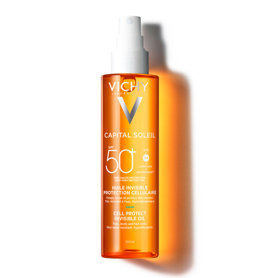Oferta Vichy aceite invisible corporal  SPF50+ 200ml